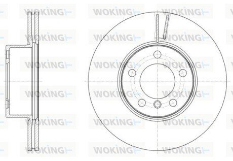 Диск гальмівний передній (кратно 2) (Remsa) BMW 3E90 3F30 X1E84 (D61496.10) WOKING D6149610