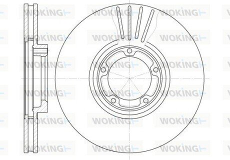 Гальмівний диск перед. Transit (94-02) WOKING D6518.10