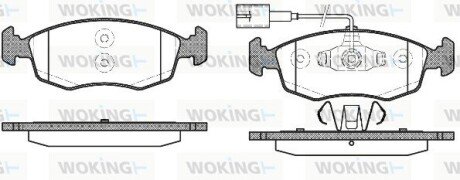 Колодки гальмівні диск. перед. (Remsa) Fiat 500 0.9 07-,Fiat 500 c 0.9 09-,Fiat Grande punto 1.4 05- (P0723.52) WOKING P072352 (фото 1)