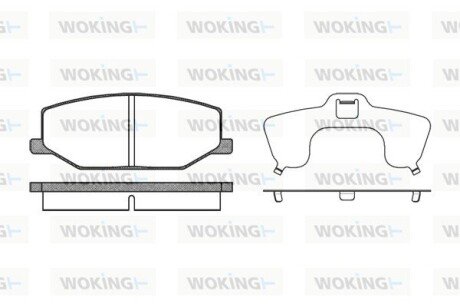 Гальмівні колодки пер. Jumny 91- WOKING P0903.10