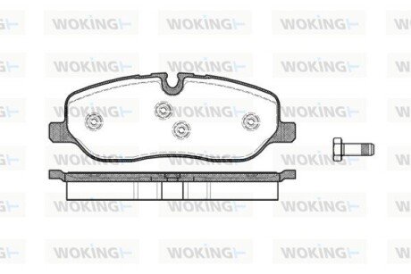 Колодки гальмівні диск. перед. (Remsa) Range Rover III 04> / RR Sport 06> / Discovery III (P10583.00) WOKING P1058300