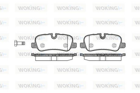 Гальмівні колодки discovery/range rover III/sport 2.7 - 5.002- WOKING P10593.00