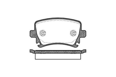 Гальмівні колодки зад. Caddy III/Golf V/Audi A4 03- (Girling) WOKING P11313.00