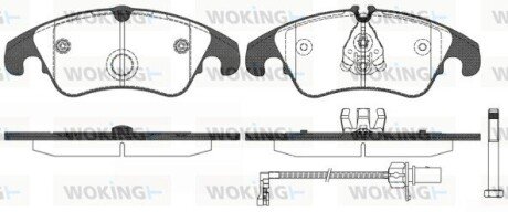 Колодки гальмівні диск. перед. (Remsa) Audi A4 09>16 A6 11>18 Q5 08>17 (P12043.31) WOKING P1204331