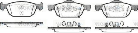 Колодки гальмівні диск. перед. (Remsa) Honda Accord 08>15 / Civic 12> (P12843.02) WOKING P1284302