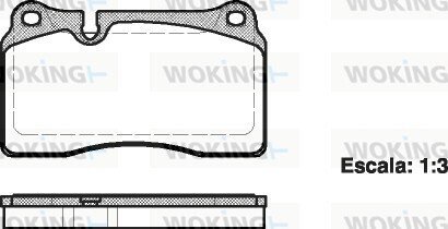 Колодки гальмівні диск. перед. (Remsa) VW Touareg 03>10, 10>18 (P13003.00) WOKING P1300300