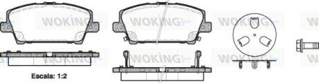 Колодки гальмівні диск. перед. (Remsa) Honda Civic 05> 12> Lucas ver. (P13053.02) WOKING P1305302