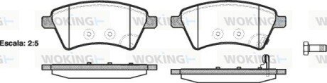 Колодки гальмівні диск. перед. (Remsa) Suzuki SX-4 (06-) / Fiat Sedici (06-) Bosch ver. (P13153.01) WOKING P1315301 (фото 1)