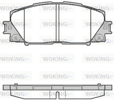 Гальмівні колодки пер. Prius 08- WOKING P13243.10