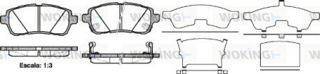 Колодки гальмівні диск. перед. (Remsa) Ford Fiesta 08> 12> / Suzuki Swift 10> 17> (P13813.02) WOKING P1381302