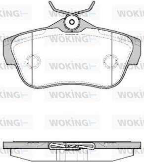 Колодки гальмівні диск. задн. (Remsa) PSA Jumpy Expert II 07> (P13993.00) WOKING P1399300