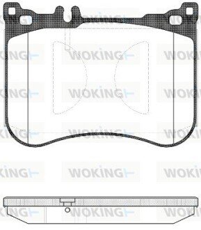 Колодки гальмівні диск. перед. (Remsa) Mercedes-benz S-class 2.1 13-,Mercedes-benz S-class 3.0 13- (P14343.00) WOKING P1434300