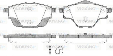 Колодки гальмівні диск. задн. (Remsa) Citroen C4 grand picasso ii 1.6 13-,Citroen C4 grand picasso ii 2.0 13- (P14573.00) WOKING P1457300