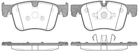 Колодки гальмівні диск. перед. (Remsa) PSA C4 Picasso, Grand Picasso 13> / 308 II (P14603.00) WOKING P1460300