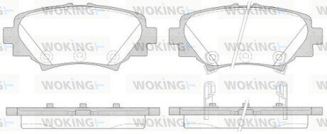 Колодки гальмівні диск. задн. (Remsa) Mazda 3 1.5 13-,Mazda 3 2.0 13-,Mazda 3 2.2 13- (P14703.02) WOKING P1470302