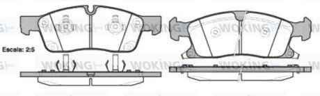 Колодки гальмівні диск. перед. (Remsa) Jeep Grand cherokee iii 5.7 05-10,Jeep Grand cherokee iv 3.0 10- (P15303.02) WOKING P1530302