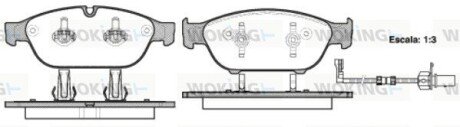 Колодки гальмівні диск. перед. (Remsa) Audi A6 A7 13>18 A8 11>18 (P15413.02) WOKING P1541302