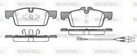 Колодки гальмівні диск. перед. (Remsa) PSA 508 10>18 (P15613.01) WOKING P1561301