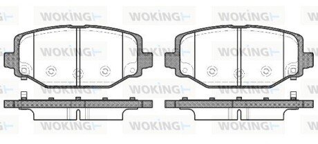 Колодки гальмівні диск. задн. (Remsa) Dodge Journey 08>12 (P15833.04) WOKING P1583304