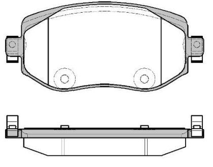 Гальмівні колодки пер. Renault Megane IV 15- WOKING P16243.08