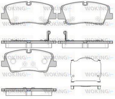 Колодки гальмівні диск. задн. (Remsa) Hyundai H350 2.5d (15-) (P17873.00) WOKING P1787300