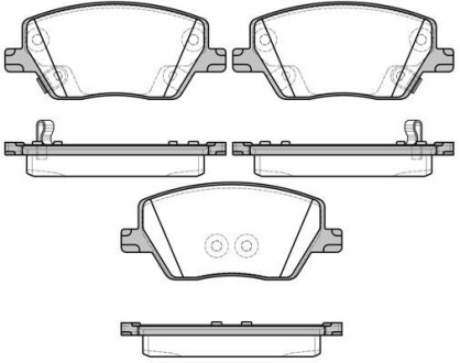 Фото колодки гальмівні диск. перед. (Remsa) Fiat Tipo 15> (P17953.02) WOKING P1795302 Колодки гальмівні диск. перед. (Remsa) Fiat Tipo 15> (P17953.02) WOKING P1795302