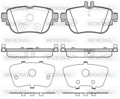 Колодки гальмівні диск. задн. (Remsa) MB E-class (W213) (16-) (P17993.00) WOKING P1799300