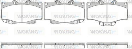 Колодки гальмівні диск. перед. (Remsa) Great wall Safe 2.2 02-09 (P2153.04) WOKING P215304