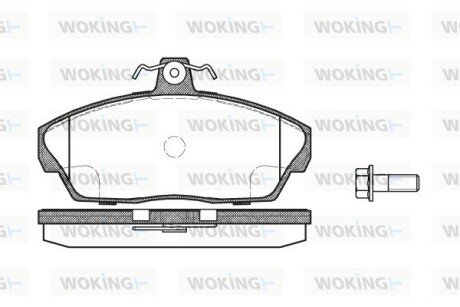 Гальмівні колодки пер. 1.8-2.5 LAND ROVER 98-06 WOKING P2373.10