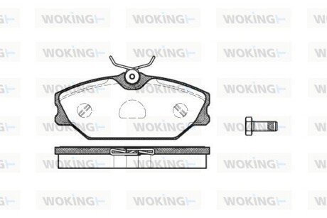 Гальмівні колодки пер. Clio/Megane/Laguna 93- (TRW) WOKING P3083.00