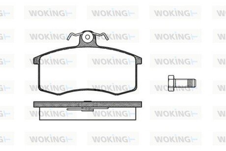 Колодки гальмівні 2110 перед (Remsa) (к-т 4шт) WOKING P3213.00