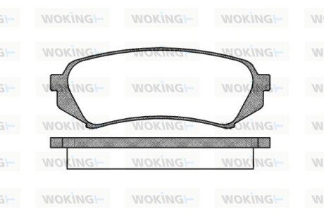 Колодки гальмівні диск. задн. (Remsa) Lexus Rx (mhu3_, gsu3_, mcu3_) 3.0 03-08 (P6063.00) WOKING P606300 (фото 1)