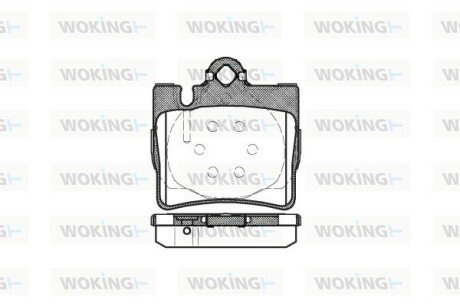 Колодки гальмівні диск. задн. (Remsa) MB S-CLASS (W220) (98-06) (P6703.00) WOKING P670300