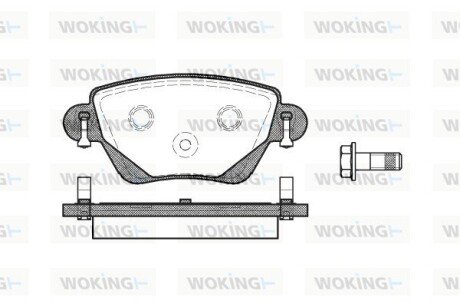 Колодки гальмівні диск. задн. (Remsa) Ford Mondeo III Bosch ver. (P6773.00) WOKING P677300