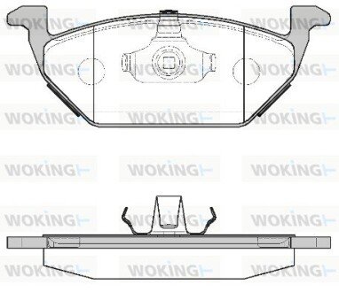 Колодки гальмівні диск. перед. (Remsa) VAG Fabia I II Octavia I Roomster / Polo 02> 09> 14> (P7333.00) WOKING P733300