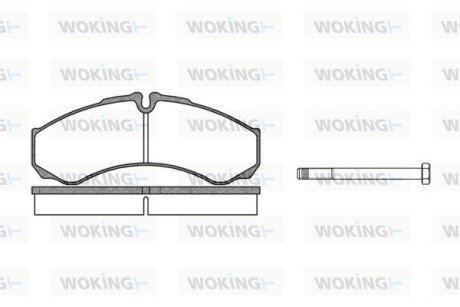 Колодки гальмівні диск. перед. (Remsa) Iveco Daily II III IV V VI Brembo ver. (P7513.00) WOKING P751300