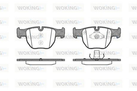 Гальмівні колодки пер. RANGE ROVER III 3.0-4.4.02-12 WOKING P8793.00