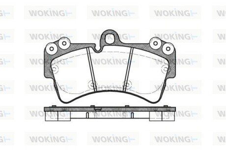 Колодки гальмівні диск. перед. (Remsa) Audi Q7 3.0 06-15,Audi Q7 3.6 06-15,Audi Q7 4.2 06-15 (P8953.00) WOKING P895300