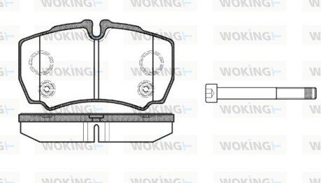 Колодки гальмівні диск. задн. (Remsa) Ford Tranzit 06>13 (P9493.10) WOKING P949310