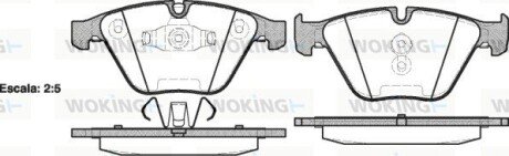 Колодки гальмівні диск. перед. (Remsa) BMW 3e90 X1e84 ATE ver. (P9573.10) WOKING P957310