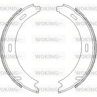 Колодки гальмівні бараб. задн. (Remsa) MB A-class (W169) 1.5i 1.7i (04-12) (Z4093.01) WOKING Z409301