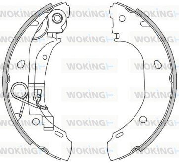 Колодки ручного гальма Touareg 02-10/Cayenne 02-07/LR III 02-12/Audi Q7 06-15 (VAG) WOKING Z4163.00