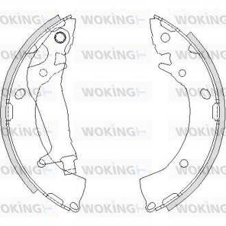 Колодки гальмівні бараб. задн. (Remsa) Hyundai Getz 1,1-1,6i 1,5d (Z4203.00) WOKING Z420300