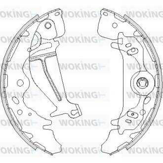 Колодки гальмівні бараб. задн. (Remsa) Hyundai H-1 08> (Z4219.00) WOKING Z421900