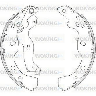 Колодки гальмівні бараб. задн. (Remsa) Suzuki SX4 06-14,Fiat Sedici 06-14 (Z4227.00) WOKING Z422700