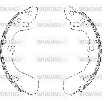 Колодки тормозные бараб. задн. (Remsa) Suzuki Swift 05> (Z4386.00) WOKING Z438600