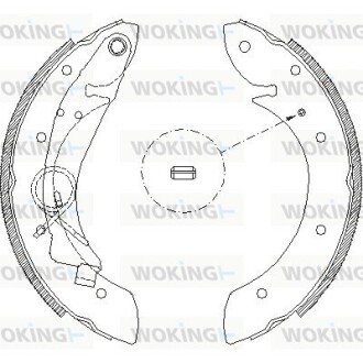 Колодки гальмівні бараб. задн. (Remsa) Citroen Berlingo 1.6 08-,Peugeot 206 sw 1.4 02- (Z4419.00) WOKING Z441900