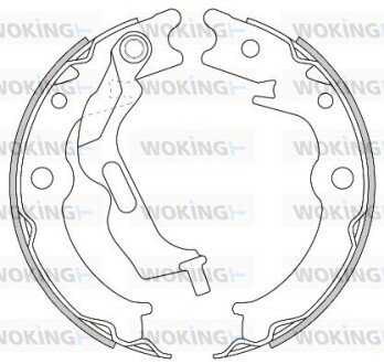 Гальмівні колодки зад. EPICA/LACETTI /NUBIRA/LACETTI/FIAT DOBLO/PORSCHE BOXSTER 1.2-3.4 00- WOKING Z4627.00 (фото 1)