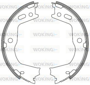 Колодки стоянкового гальма (Remsa) Hyundai Santa fe III Sorento II (Z4666.00) WOKING Z466600 (фото 1)