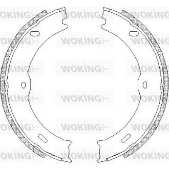 Колодки гальмівні бараб. задн. (Remsa) MB Sprinter II 3,5t 2.2d (06-) (Z4746.00) WOKING Z474600 (фото 1)